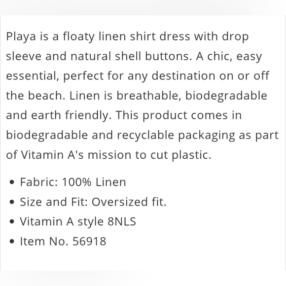 Vitamin A Playa Shirt Dress Tropical Print - Picture 5 of 9